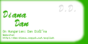 diana dan business card